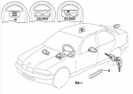 BMW E36 Komplektas Blokavimo sistema Originalus 51219068951