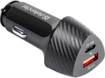Defender įkroviklis Defender UCA-92 automobilinis įkroviklis USBx1 USB-Cx1 QC, PD maitinimo tiekimas