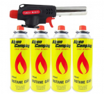 Dujinis degiklis su 8 vnt. dujų balionėliais Happy People