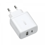 Ugreen X227 20W GaN Laidinis įkroviklis 1x USB-A 1x USB-C - baltos spalvos