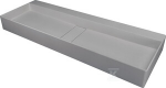 Granitinis praustuvas Deante Blur, 100x40 cm, CQB_SU1S, Metallic pilkas