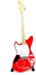 HOBi.LT Mini gitara Nirvana / Kurt Cobain &ndash; rankų darbo, mahagonas, kolekcinė