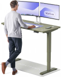 Elektrinis Reguliuojamo: Auk&scaron;čio stalas Desktronic HomePro Žalias/Žalias, 140x70cm, Dvigubas motoras, USB ir USB-C įkrovimo lizdai