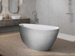 Vonia Besco Goya A-Line Glam Sidabrinis, 160 x 73 cm (sifonas su persipylimu chrome)