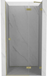 Gold Du&scaron;o durys Mexen Lunar L, de&scaron;inė, 80 cm, transparent/brushed auksinis
