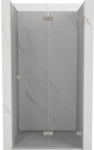 Du&scaron;o durys Mexen Lunar-F, sulankstomos, de&scaron;inė, 65 cm, transparent/brushed nickel