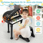 Bonideco Select Vaiki&scaron;kas žaislinis pianinas su kėde, juodos/baltos spalvos