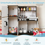 Bonideco Select Vaikų virtuvė su priedais Play Kitchen žaislų rinkinys su orkaite ir skalbimo ma&scaron;ina juoda