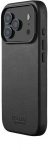 Mujjo Odinis dėklas for iPhone 17 Pro Max - Premium Velor Leather in Elegant Design - Juodas