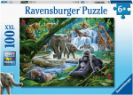 Dėlionė puzzle ravensburger 100 pcs jungle family