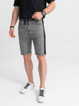 Denim vyri&scaron;ki džinsiniai &scaron;ortai - pilki w363