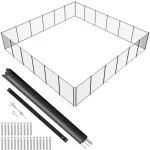 Nuimama baseino tvora 1,2 x 21,9 m, vaikų apsauginė tvorelė įleidžiamiems baseinams, juodas PVC tinklelis, lengvas montavimas, baseino atitvaras, apsauga nuo vaikų