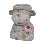 Besk Sodo dekoracija Gėlių vazonas Avys 24x21x29cm