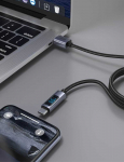 &bdquo;Swissten&ldquo; LCD kabelis USB-A / USB-C 1,5 m
