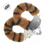 Ouch By Shots Heavy-duty Fluffy Handcuffs - Tiger