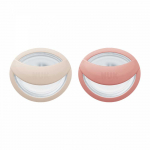Dummy NUK Perfect Match 0-6m 2 pcs beige/red, 0-6 m