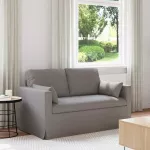 Sofa Taupe 138 x 78 x 80 cm Metalas