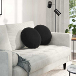Sėdynių pagalvėlės 2 pcs Juoda &Oslash; 40 x 13 cm Aksomas