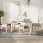Sėdynių pagalvėlės 4 pcs Pilkai žalia 45 x 45 cm