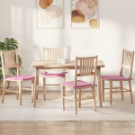 Sėdynių pagalvėlės 4 pcs Rožinė 40 x 40 x 3 cm audinys