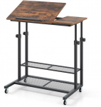 Bonideco Select Rustinė ruda stovimas stalas, medžio kompozitas + metalas, 81x50x64,5-89 cm, 10 kg