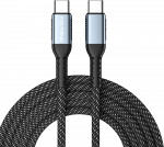 Oniverse USB-C į USB-C 100W greito įkrovimo laidas, 2 m &ndash; juodas