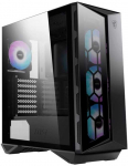 MSI MPG GUNGNIR 110R vidutinio dydžio bok&scaron;to tipo žaidimų kompiuterio korpusas, juodas, USB 3.2 Gen2 C tipo, 4x 120 mm ARGB ventiliatoriai, &bdquo;Mystic Light Sync&ldquo;, 1&ndash;6 ARGB valdymo plok&scaron;tė, 2x grūdinto stiklo plok&scaron;tės, ATX, mATX, mini-ITX, Midi bok&scaron;tas, ...