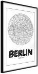 Plakatas - City Map: Berlin (Round)