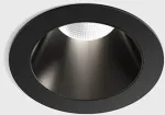 8W LED įleidžiamas &scaron;viestuvas NANO R, juodas (midnight juodas), 3000K, 50&deg;, IP44