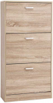 Songmics Batų spintelė 60x24x120 cm medinė reguliuojama