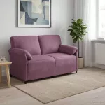 Dvita&scaron;kė sofa Violetinė 158 x 83 x 95 cm Aksomas