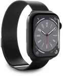 Puro Milanese i&scaron;maniojo laikrodžio dirželis skirtas Apple Watch (38/40/41 mm) | Nerūdijantis plienas | juodas