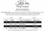 Kix'ies Cassandra Thigh-High Layered Fishnet Stockings Juodas A