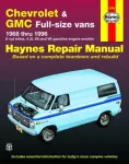 KNYGA John Haynes Chevrolet & GMC full-size petrol vans (1968-1996) Haynes Repair Manual (USA)