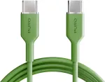 Puro ICON duomenų perdavimo ir įkrovimo kabelis | USB-C į USB-C | 1,5 m | žalias