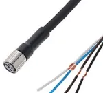 Omron Jutiklio laidas, M8 tiesus ki&scaron;tukas, - 5 m, XS3F-M8PUR4S5M