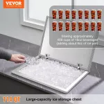 Ledo / &scaron;aldymo įranga talpa 107.8 l 710 x 508 x 437 mm