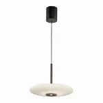 26W LED pakabinamas &scaron;viestuvas E-VITRUM, rudos sp. korpusu, 2700-5000K, dimeriuojamas, reguliuojamo auk&scaron;čio