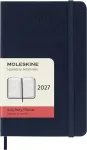 Moleskine Dieninis kalendorius 2027, 12 mėn., P, 9x14 cm, kietu vir&scaron;eliu, safyro mėlyna (MS-9279417)