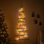 Kabančios Kalėdų eglutės su žaisliukais 120 cm 50 LED