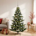 Dirbtinė kalėdinė eglutė su rutuliuku 120 cm 150 LED