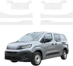 GrizzGlass Balta techninė danga HeavyDuty Baltas slenksčiams su įdubimais, skirta Peugeot Partner (2018-2026) [6w1] (GRZ22581)