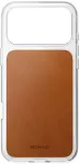 Nomad skaidrus odinis dėklas, balno ruda (Horween) - iPhone 18 Pro Max/17 Pro Max
