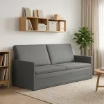 3 vietų sofa Tamsiai pilka 190 x 81 x 82 cm Audinys
