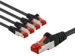 Goobay 66635, 5 m, Cat6, S/FTP (S-STP), RJ-45, RJ-45, Mėlyna, Raudona
