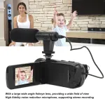 Vaizdo kamera, Full Hd 1080p vlogų kamera su 2,4 colių Ips jutikliniu ekranu, 16x priartinimas, 16mp skaitmeninė vaizdo kamera su papildomu ap&scaron;vietimu, skirta &bdquo;youtube&ldquo;