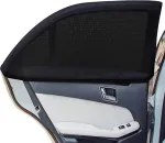 Apsauga nuo saulės automobilinė kūdikių užuolaida 2 vnt., apsauga nuo saulės vaikams, universali automobilinė apsauga nuo saulės &scaron;oniniam langui, automobilio lango apsauga nuo saulės su velcro dirželiu, apsaugo keleivius, vaikus ir gyvūnus