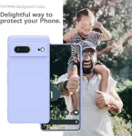 Yatwin dėklas, skirtas google pixel 7, auk&scaron;čiausios kokybės silikoninis telefono dėklas su kameros apsauga, &scaron;velnus, mink&scaron;tas, itin plonas, atsparus smūgiams, atsparus įbrėžimams, apsauginis dėklas, violetinis