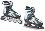 Pačiūžos Raven Pulse Juodas/mint 2in1 reguliuojamos, dydis 40-43