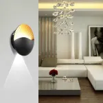 Kawell 12 W kūrybinga moderni sieninė lempa Led sieninis &scaron;viestuvas auk&scaron;tyn žemyn aliuminio Led sieninis ap&scaron;vietimas atsparus vandeniui Ip65 vidaus lauko miegamojo svetainės vonios kambario koridoriaus laiptų verandai